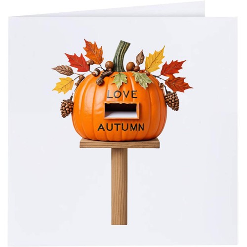 Pumpkin letterbox greeting - letterbox',
