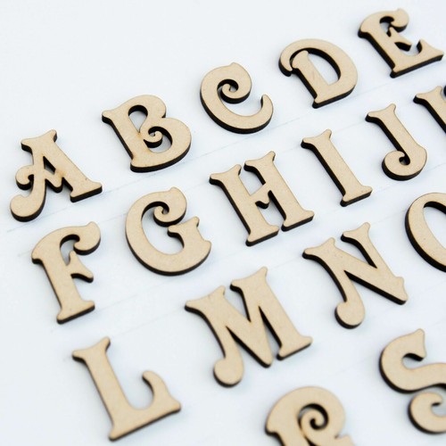 Wooden letters victorian - letters, a-z
